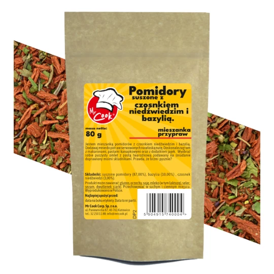 Сушені помідори з ведмежим часником та базиліком - Premium Line