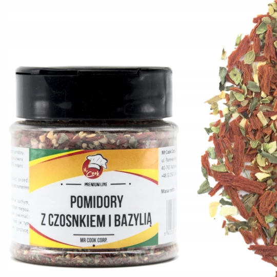 Помідори сушені з базиліком і часником - Premium Line