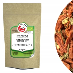 Помідори в'ялені з часником та базиліком органічні